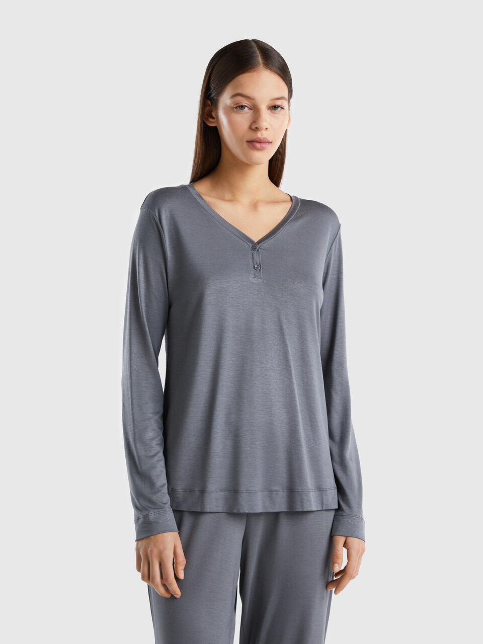 T-shirt in sustainable stretch viscose