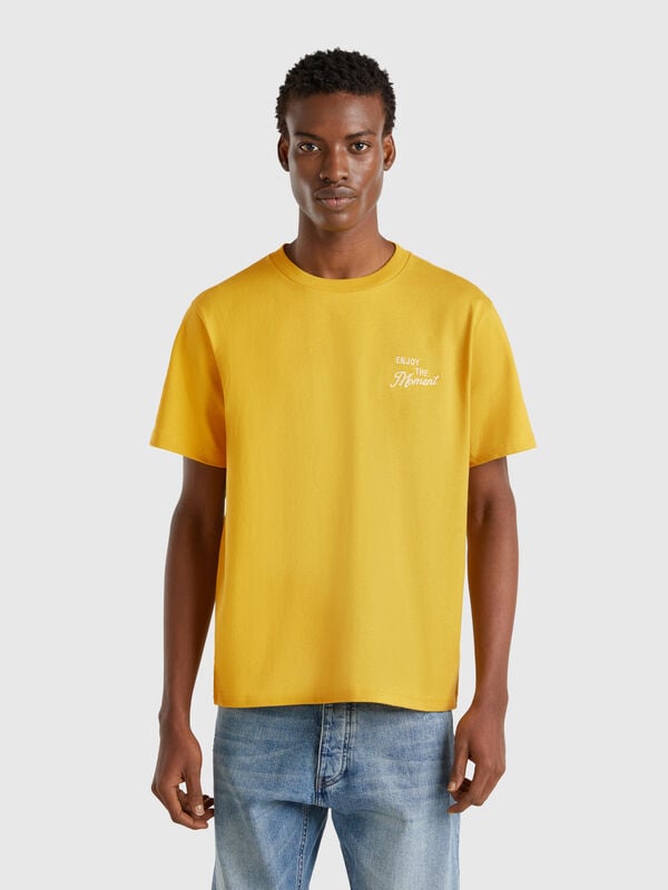 T-shirt in cotton with embroidery Men