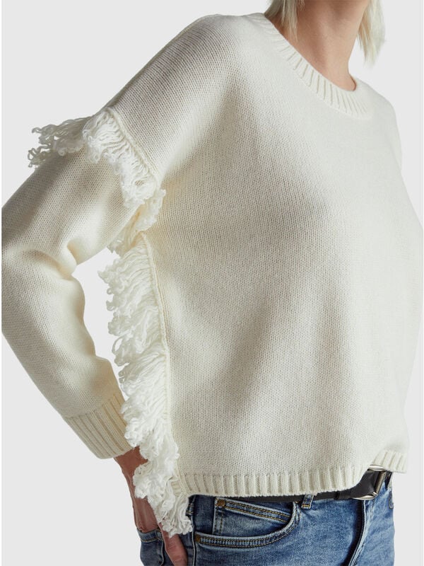Sweater with fringe Women