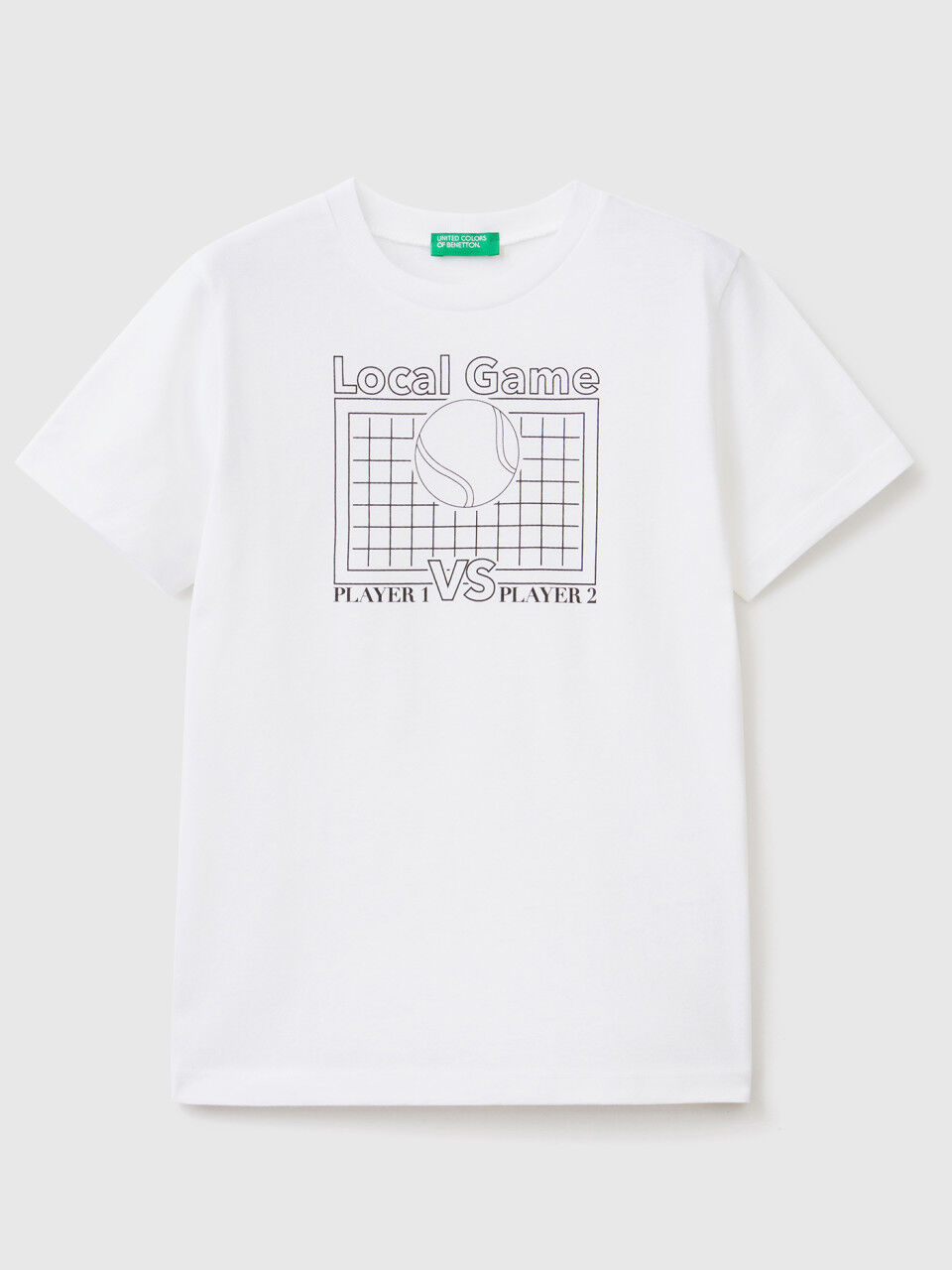 T-shirt in pure cotton with print