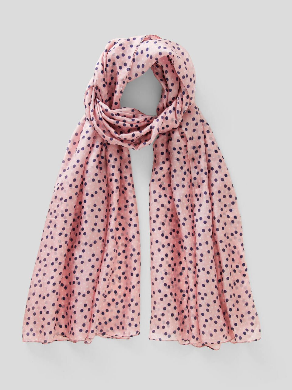 Scarf in printed pattern silk image number null