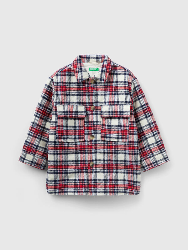 Padded check jacket