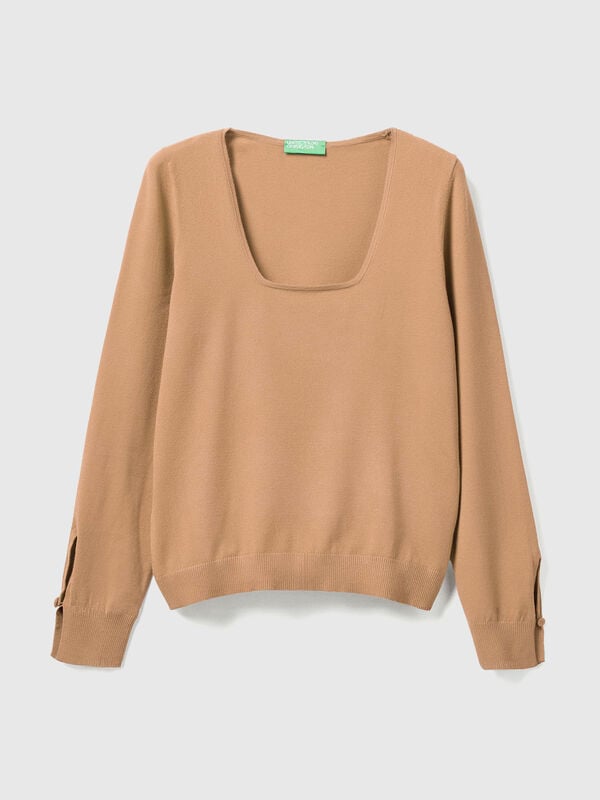 Square neck sweater Women