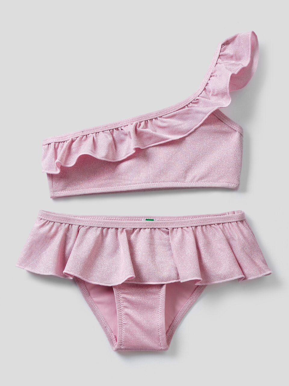 Bikini with frills in lurex image number 1