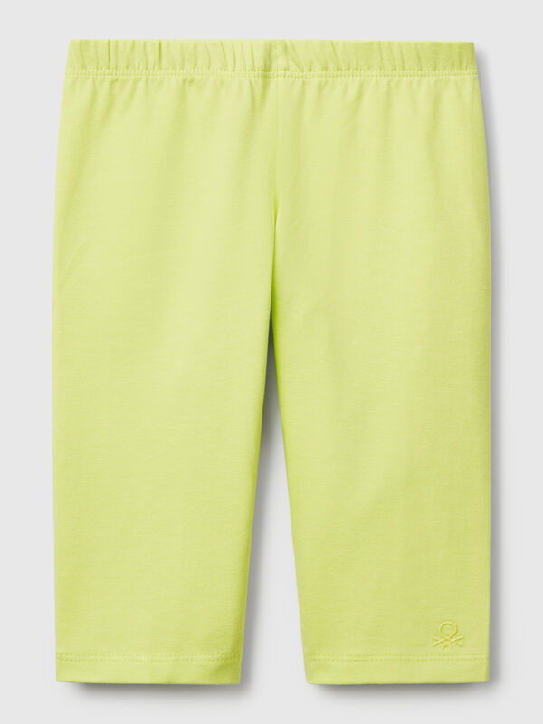 3/4 leggings in stretch cotton Junior Girl
