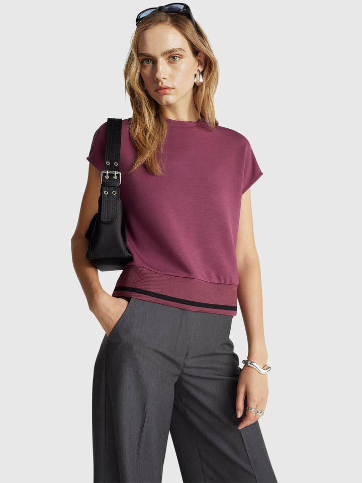 SLEEVELESS SWEATER Women image number 3