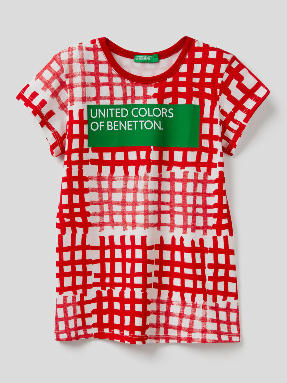 T-shirt with allover logo print image number 1