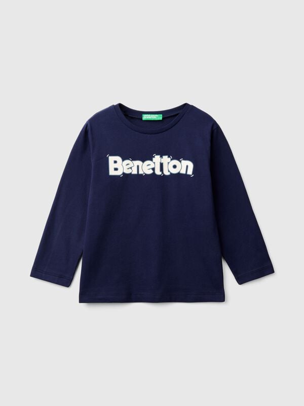 Crew neck t-shirt in warm organic cotton Junior Boy