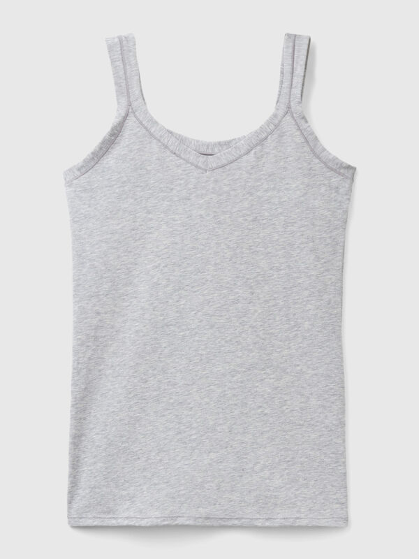 Tank top in super stretch organic cotton Women