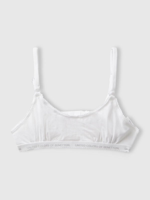 Two bras in stretch cotton Junior Girl