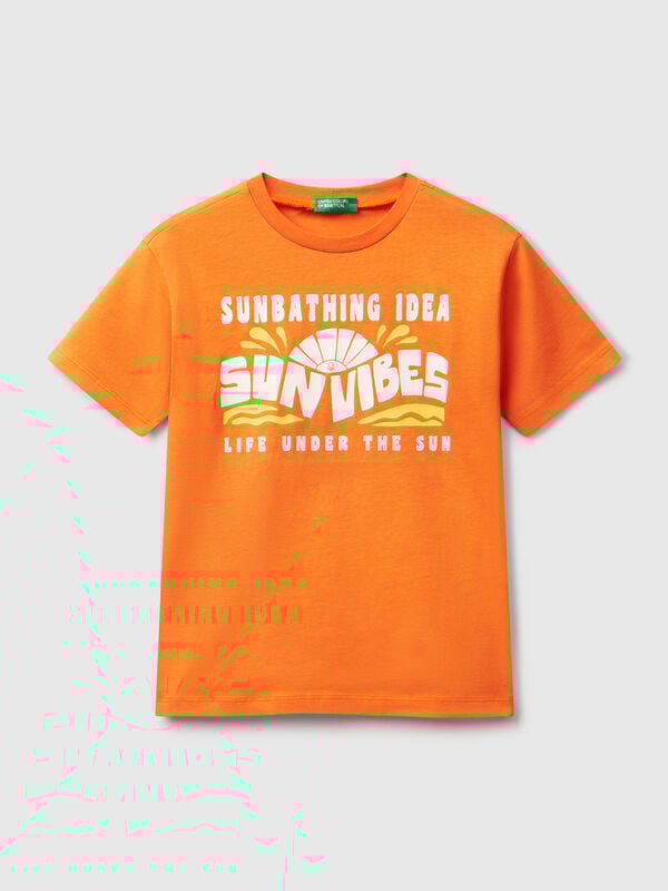 T-shirt with neon print Junior Boy