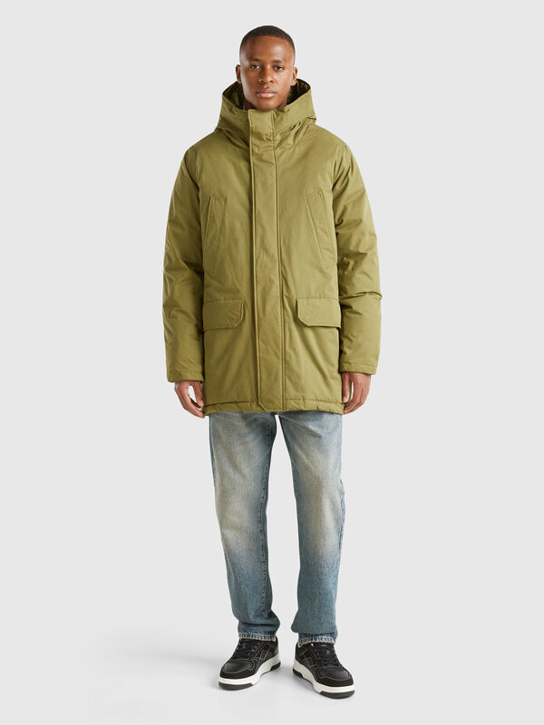 Padded parka in nylon Men