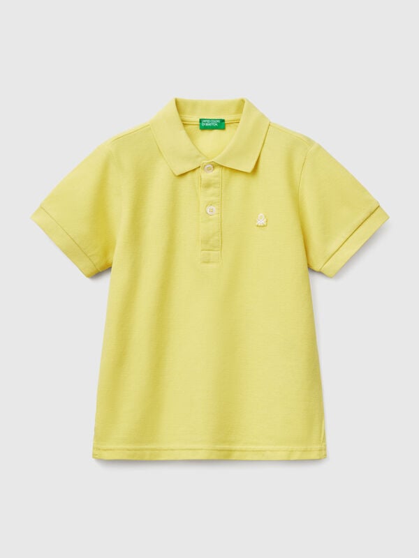 Short sleeve polo in pure cotton Junior Boy