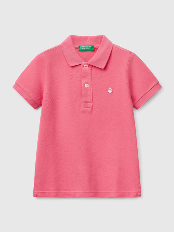 Short sleeve polo in pure cotton Junior Boy