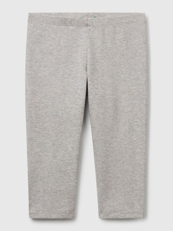 Knee-length stretch cotton leggings Junior Girl