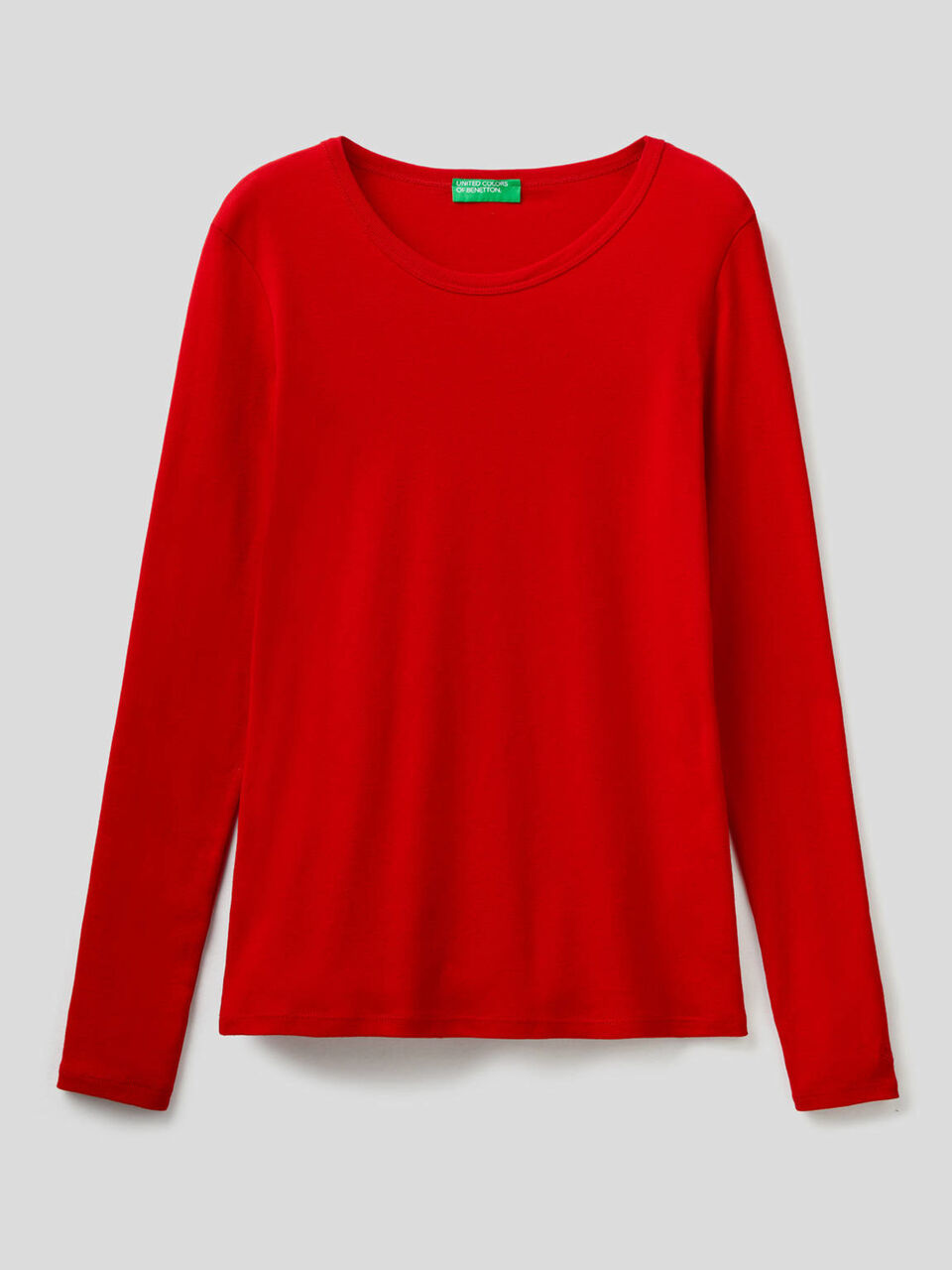 Long sleeve pure cotton t-shirt image number 1