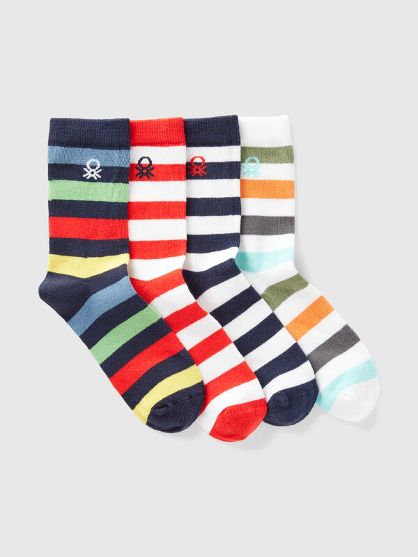 Four pairs of patterned socks  Junior Boy