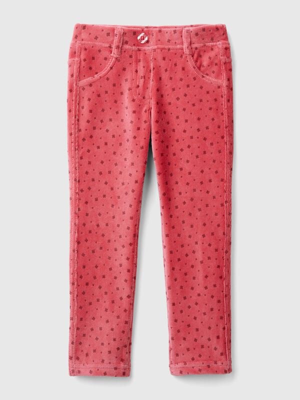 Slim fit chenille trousers Junior Girl