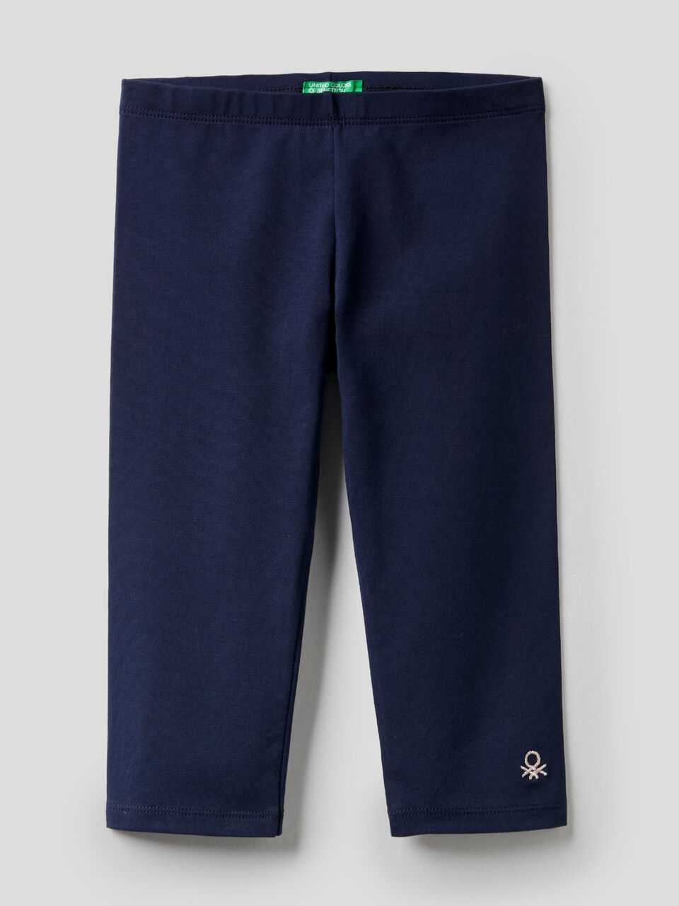 3/4 leggings in stretch cotton image number 1