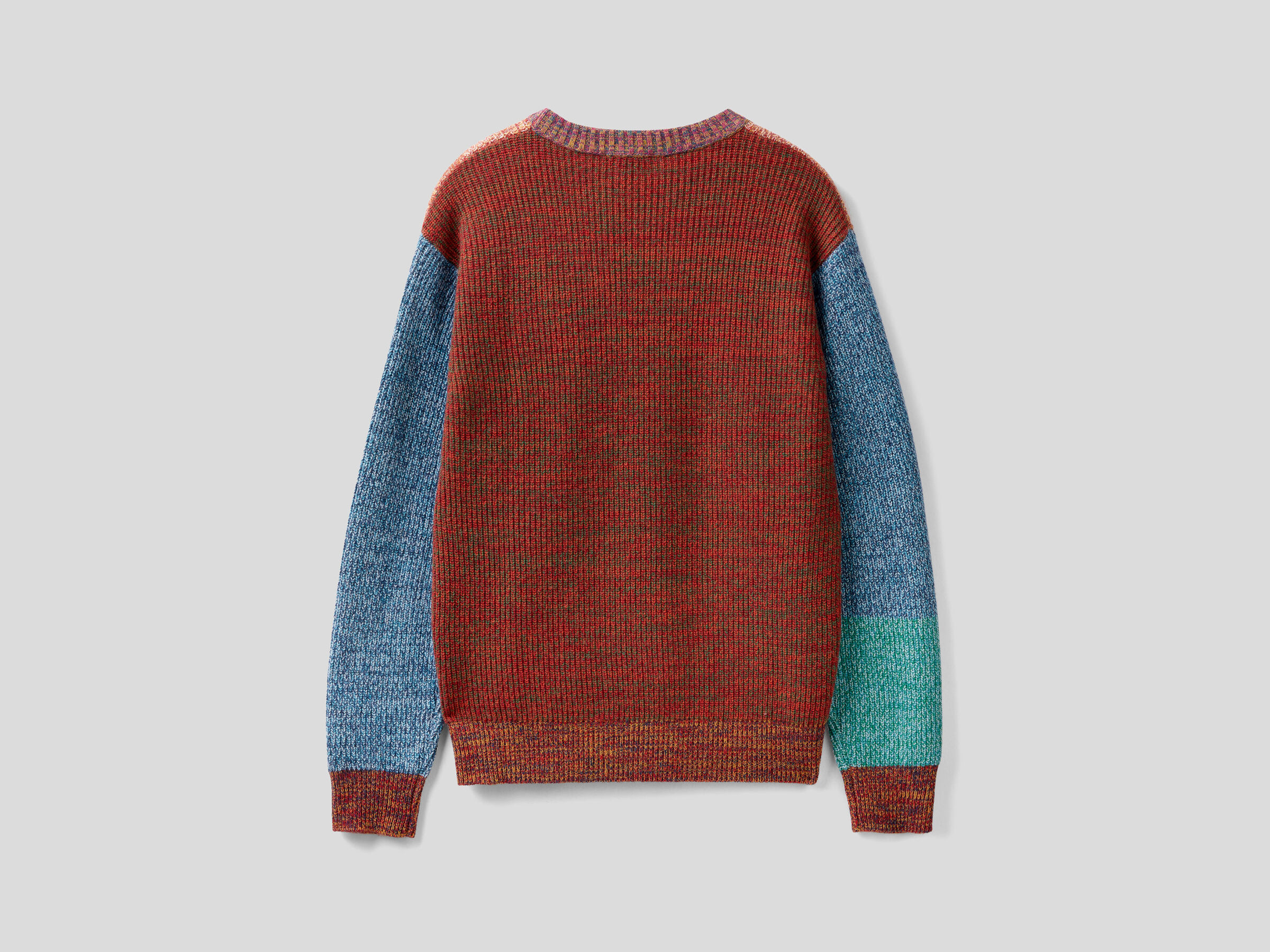 Color block sweater in cashmere blend image number 5