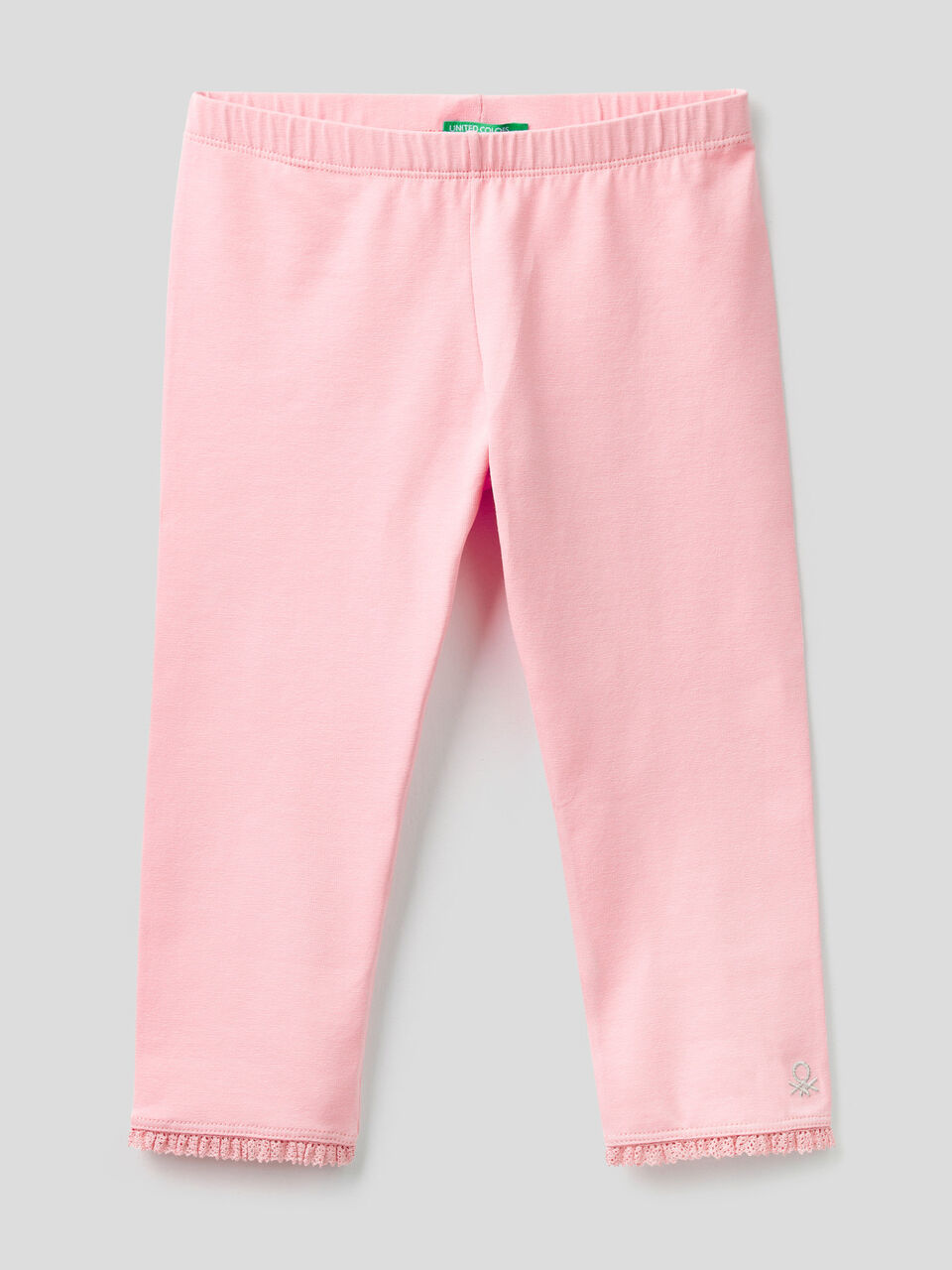 3/4 leggings in stretch cotton image number 1
