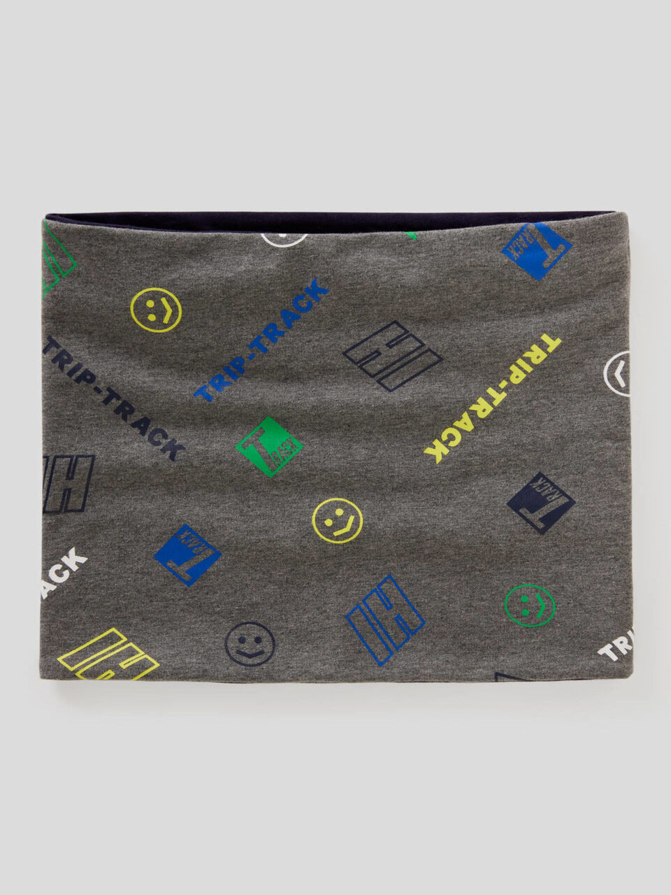 Reversible neck warmer in stretch cotton image number 1