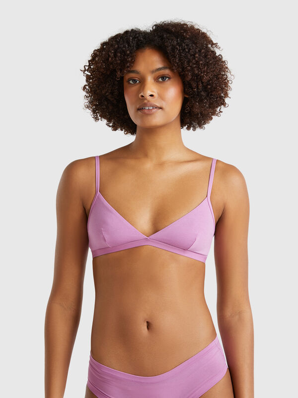 Bra in super stretch cotton Women