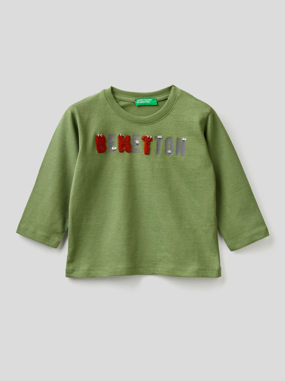 Long sleeve 100% organic cotton t-shirt image number 1