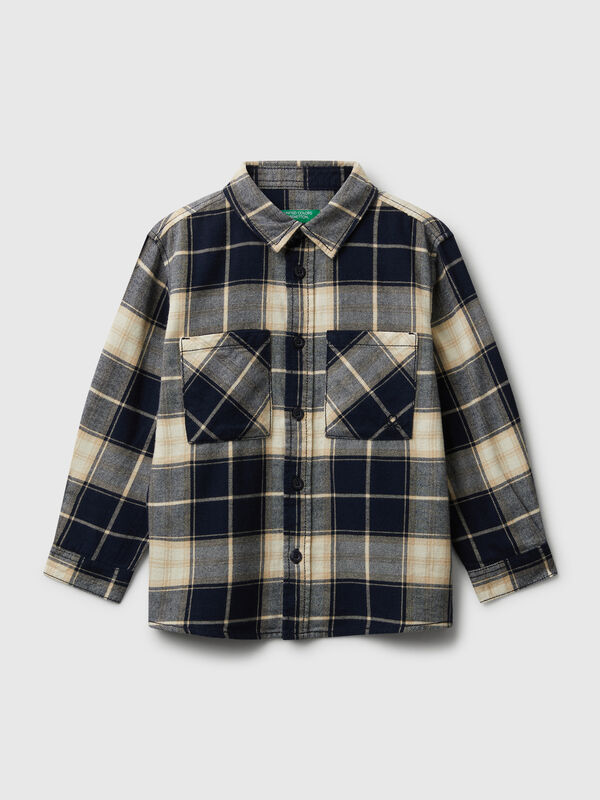 100% cotton check shirt Junior Boy