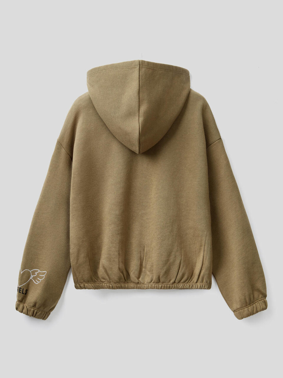 100% cotton cropped sweatshirt image number 2