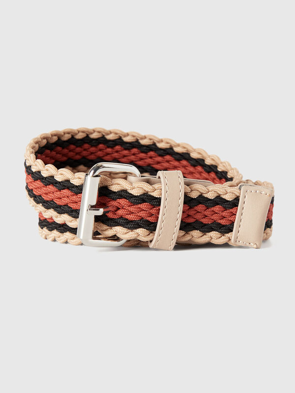 Stretch ribbon belt Men
