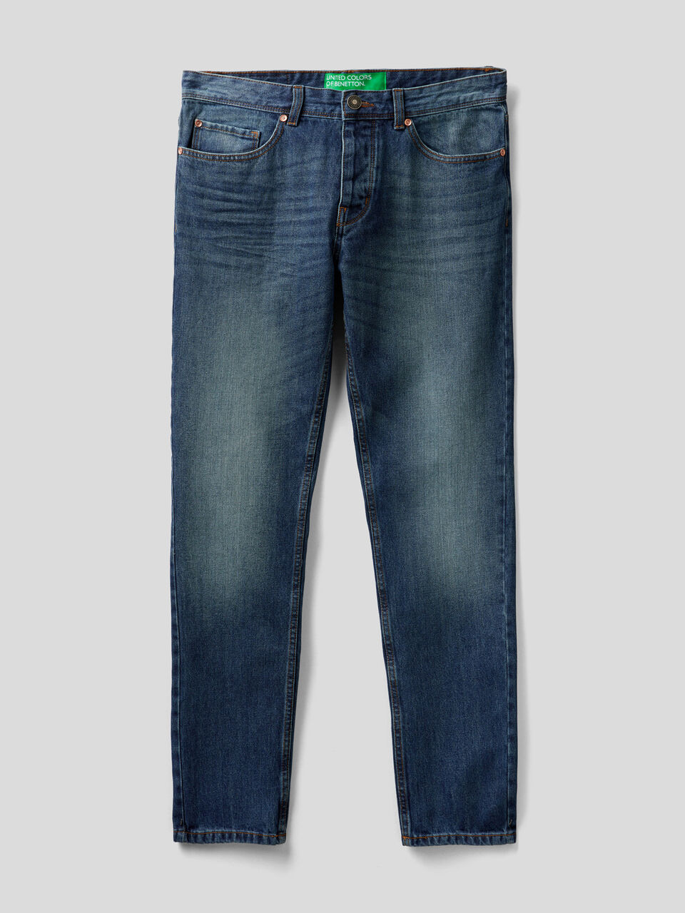Straight leg 100% cotton jeans image number 1