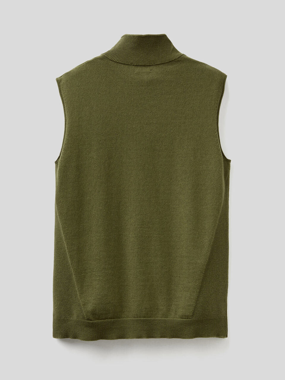 Sleeveless sweater in cashmere blend image number null