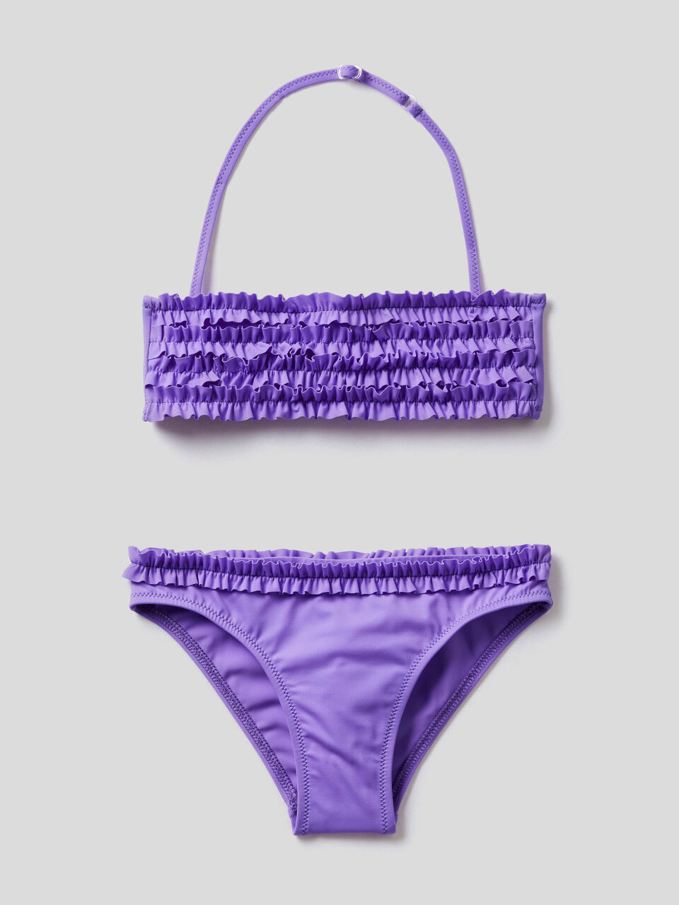 Bikini in ECONYL® with rouches image number 1