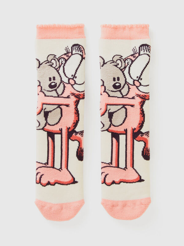 Garfield non-slip socks ©2024 by Paws, Inc. Junior Boy