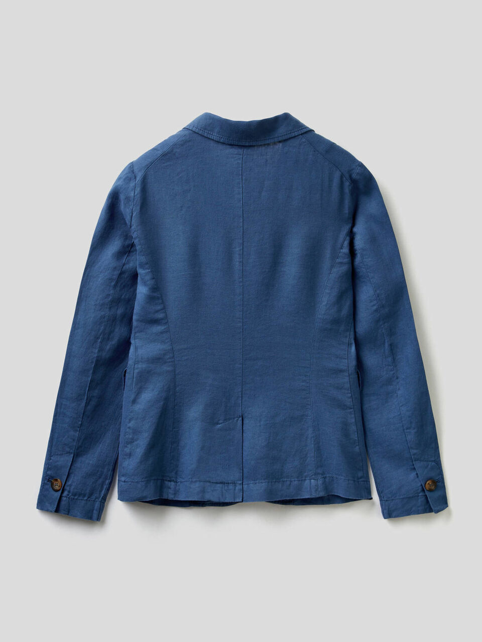 Waisted blazer in 100% linen image number 2