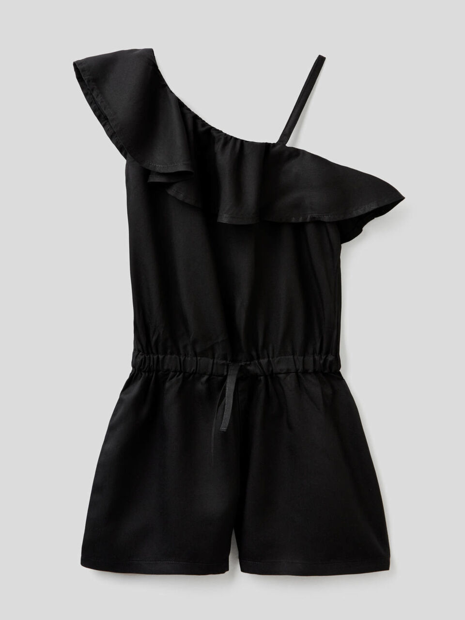 Short jumpsuit with ruffled frill image number 1
