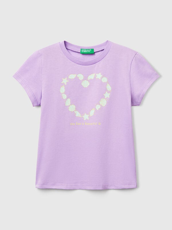T-shirt with neon print Junior Girl