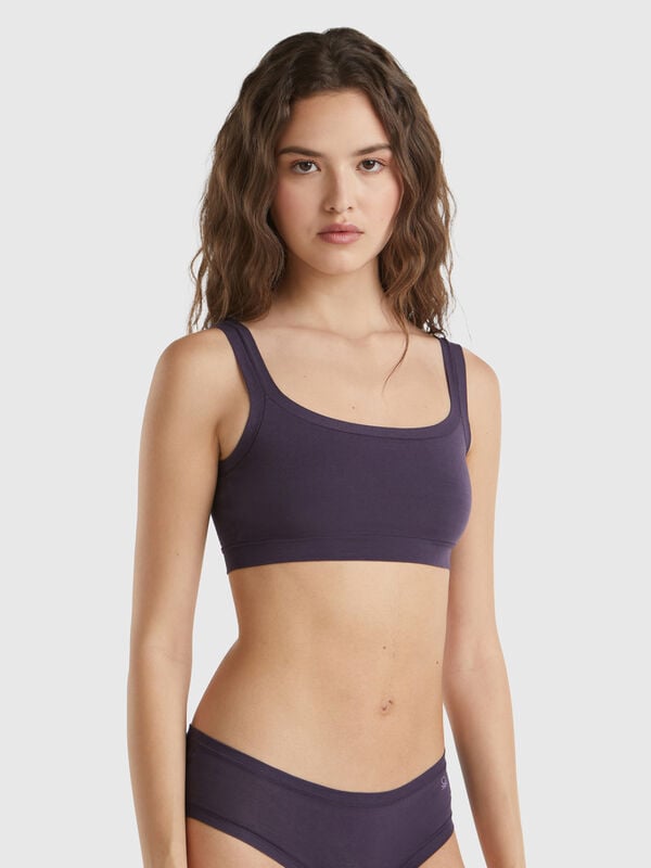 Super stretch organic cotton bra Women