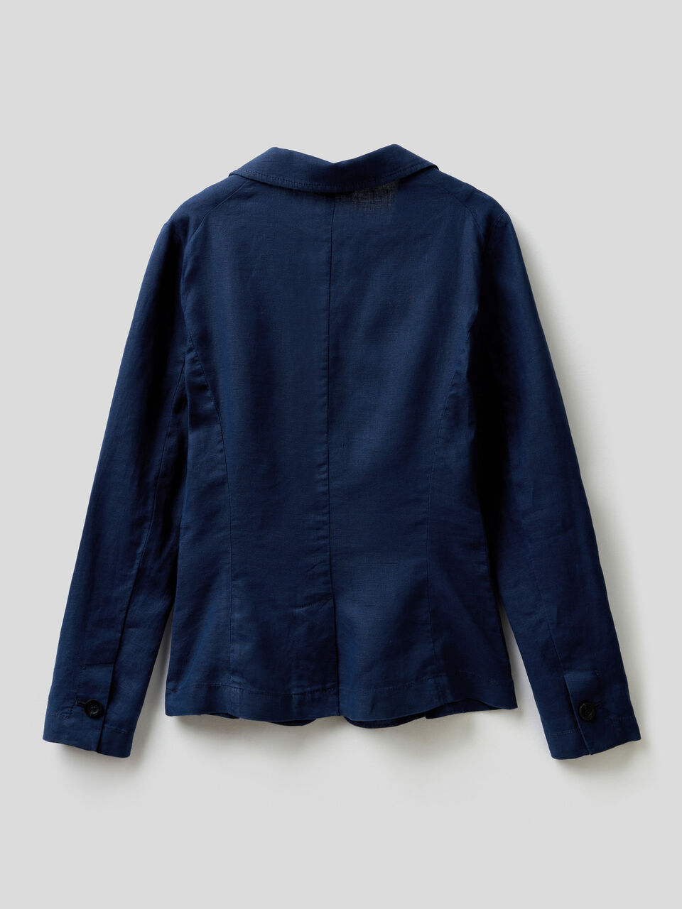 Waisted blazer in 100% linen image number 2
