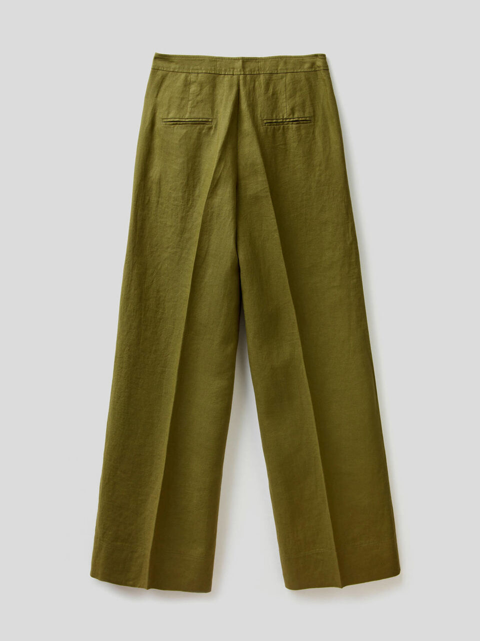Palazzo trousers in 100% linen image number 2
