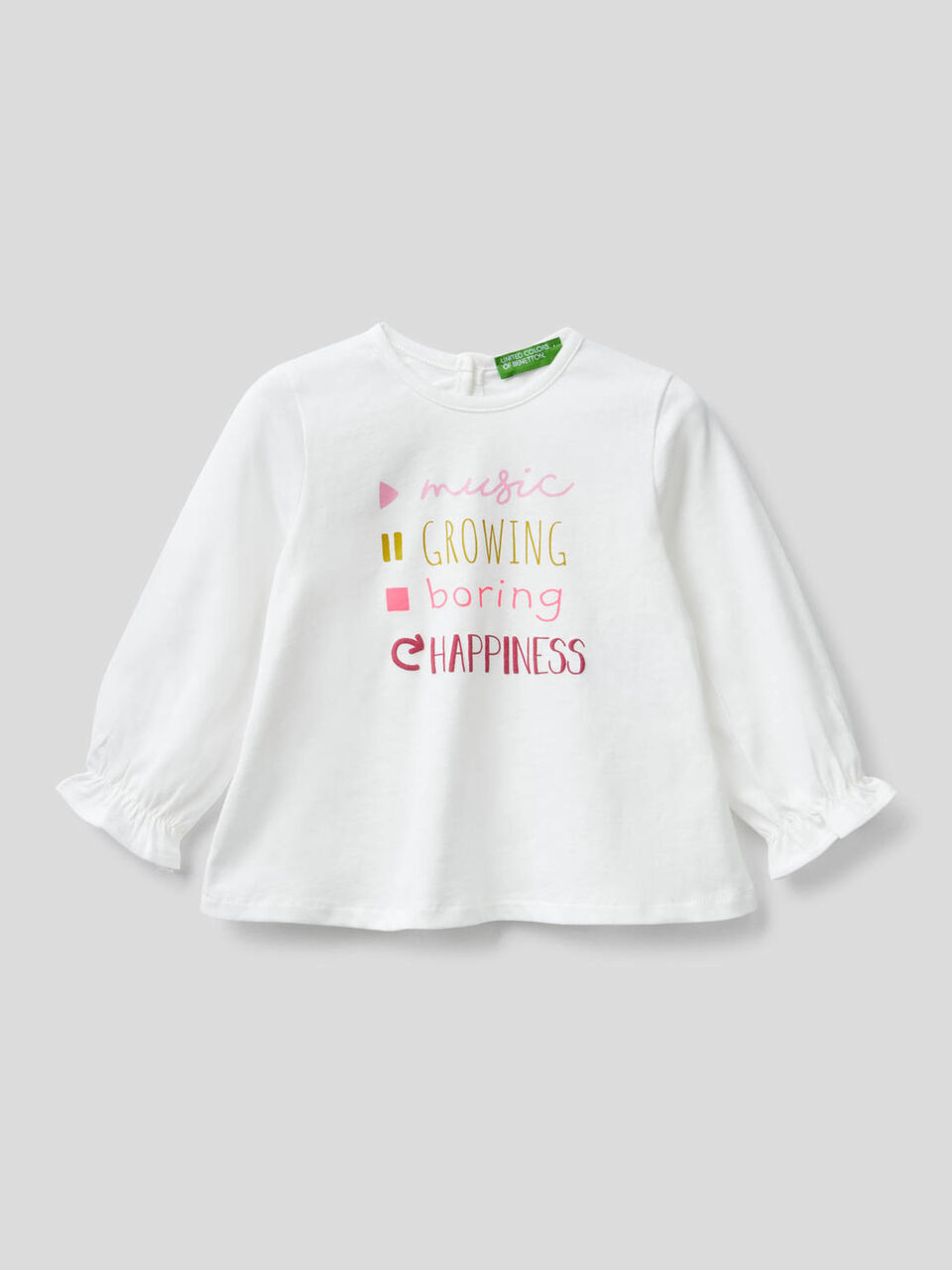 T-shirt with frill on the back image number 1
