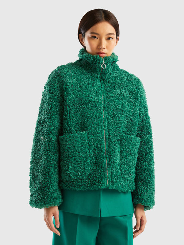 Faux fur jacket