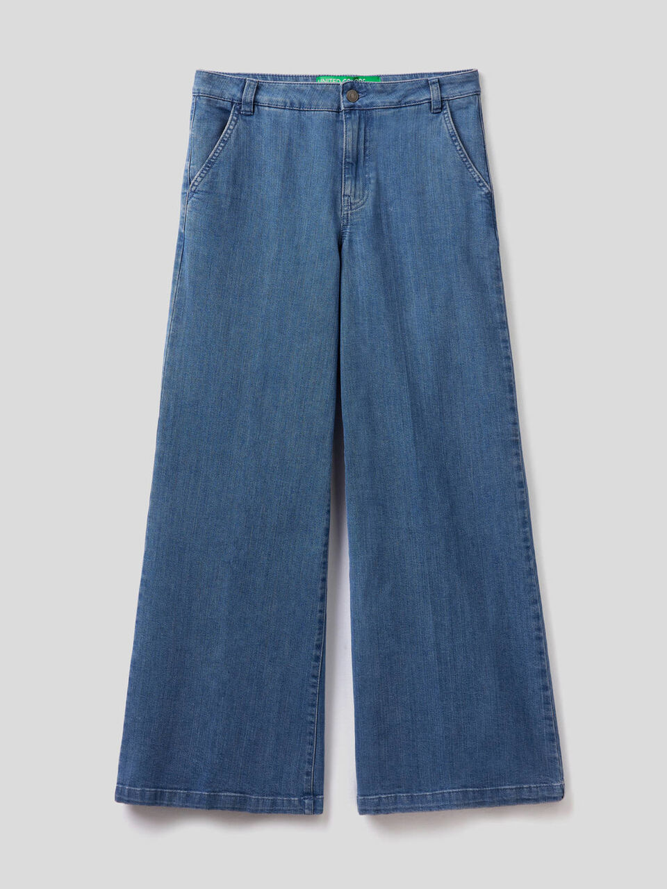 Flared jeans in stretch cotton image number 1