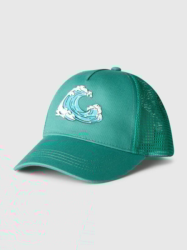 Baseball hat in cotton and mesh Junior Boy