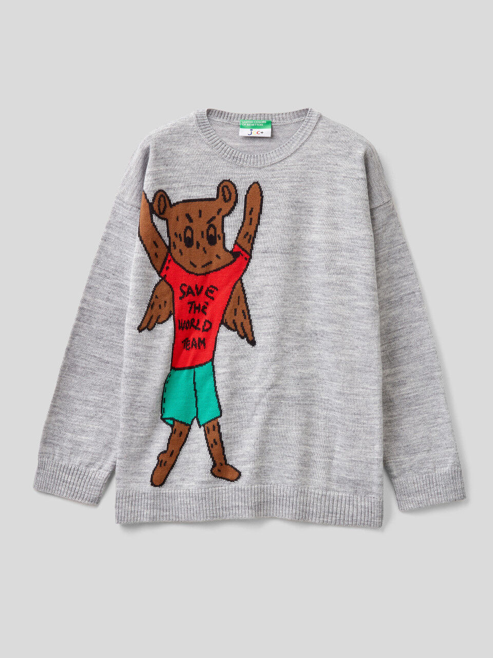 JCCxUCB teddy bear sweater