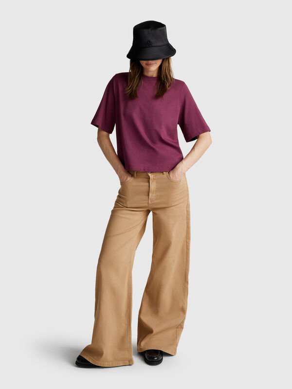 100% cotton boxy fit t-shirt Women