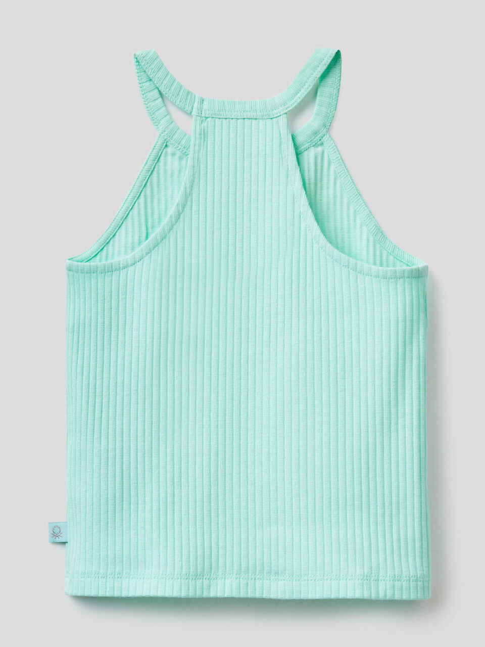 Sleeveless top in stretch cotton image number null
