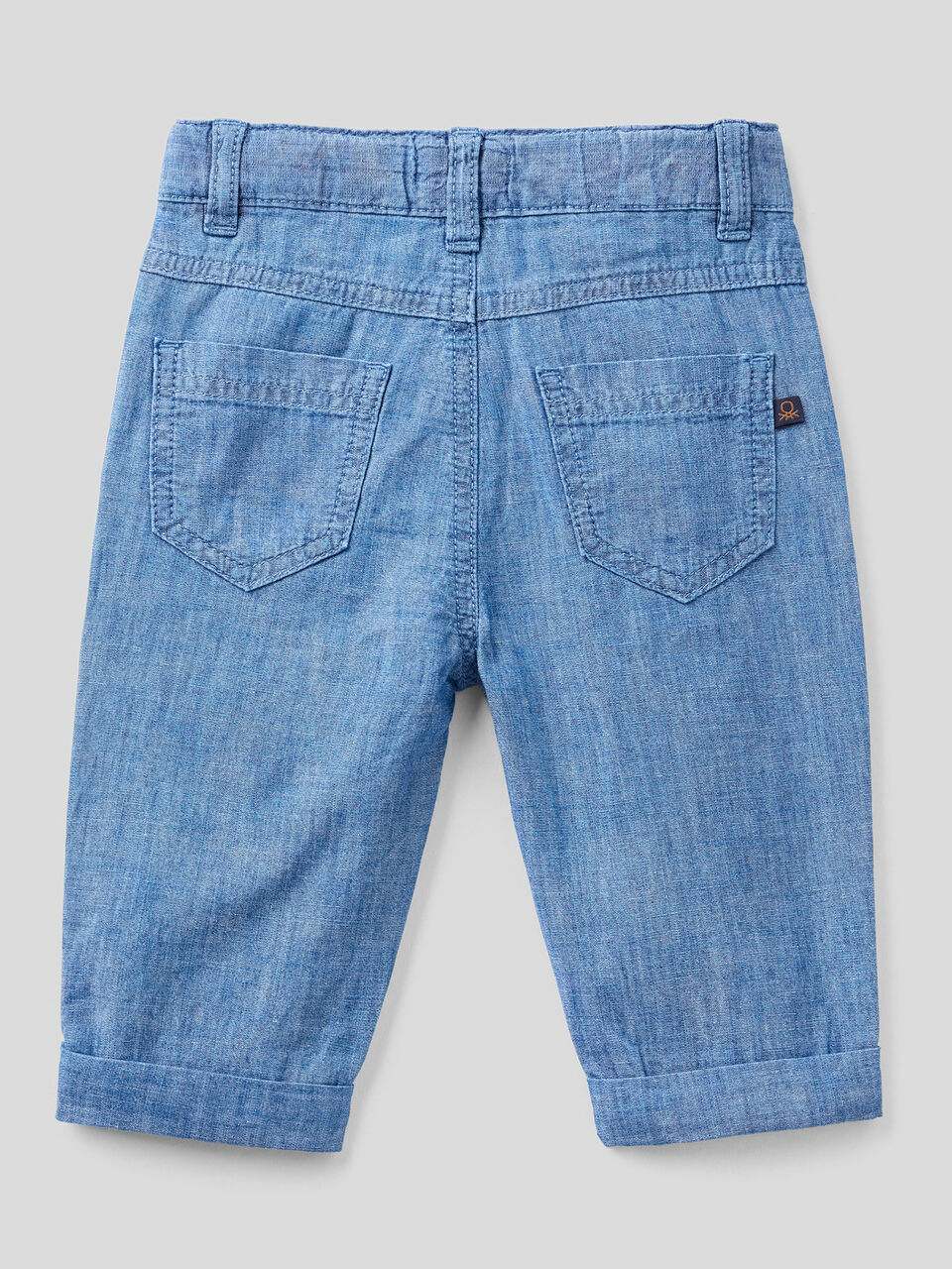 Carrot fit trousers in linen blend image number 2