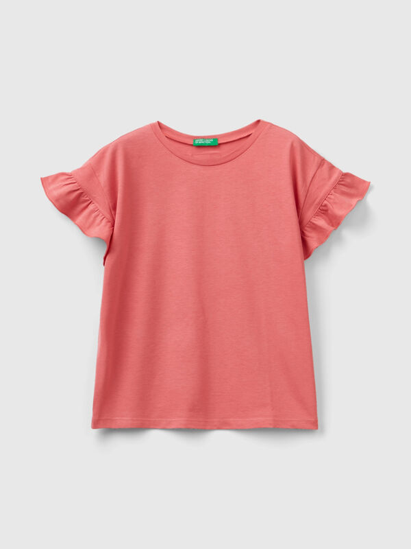 Short sleeve t-shirt with rouches
